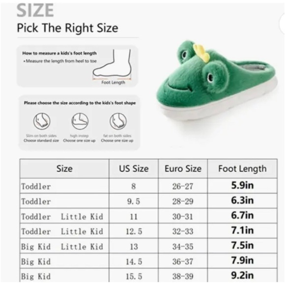 New Fuzzy Frog Slippers - Picture 3 of 4